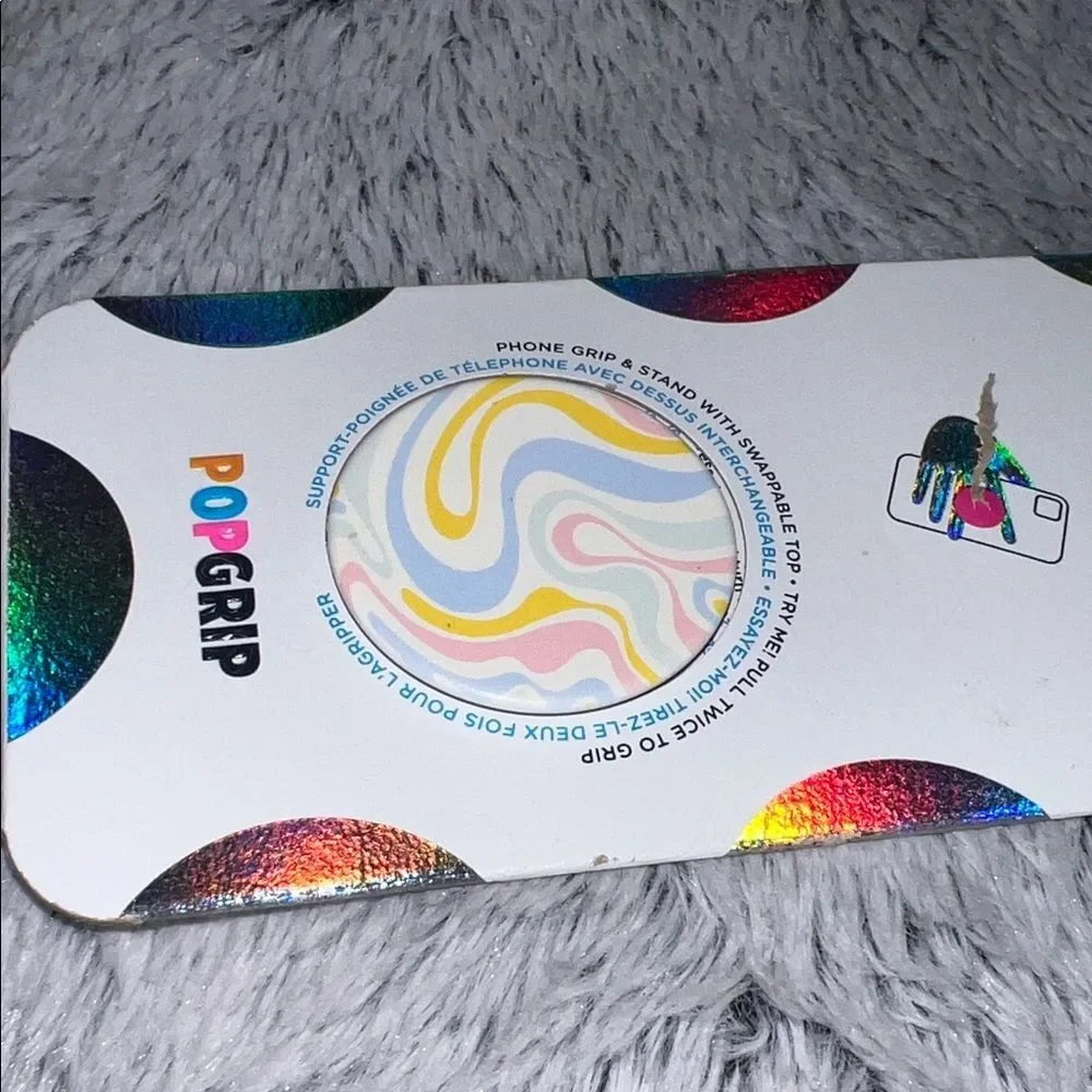 PopSocket Swappable PopGrip - Pastel Swirl